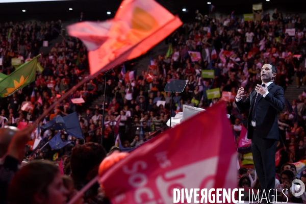 Benoît Hamon. Meeting de Bercy