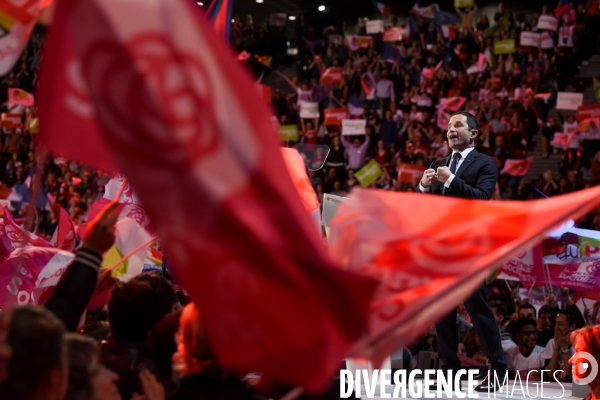 Benoît Hamon. Meeting de Bercy