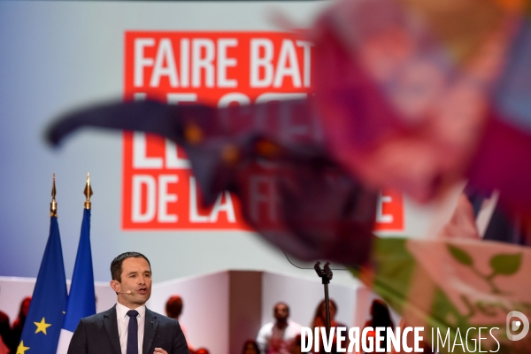 Benoît Hamon. Meeting de Bercy