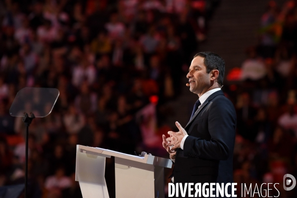 Benoît Hamon. Meeting de Bercy