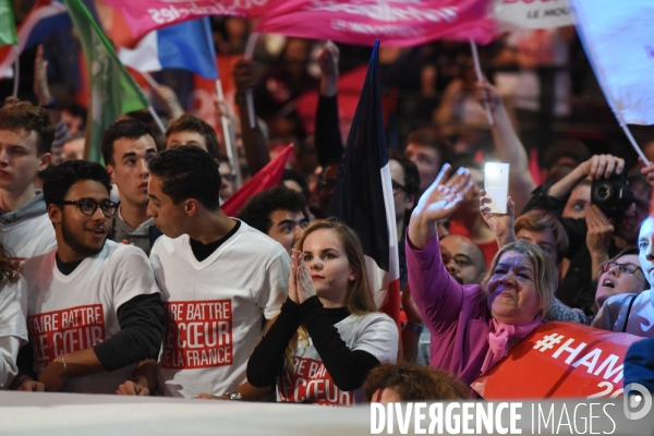 Benoît Hamon. Meeting de Bercy