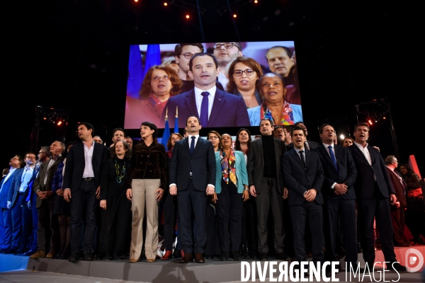 Benoît Hamon. Meeting de Bercy