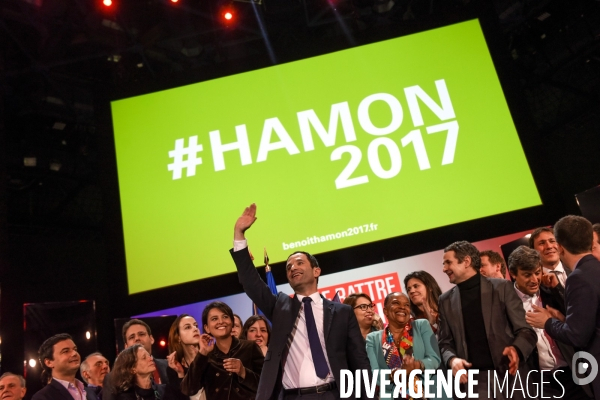 Benoît Hamon. Meeting de Bercy