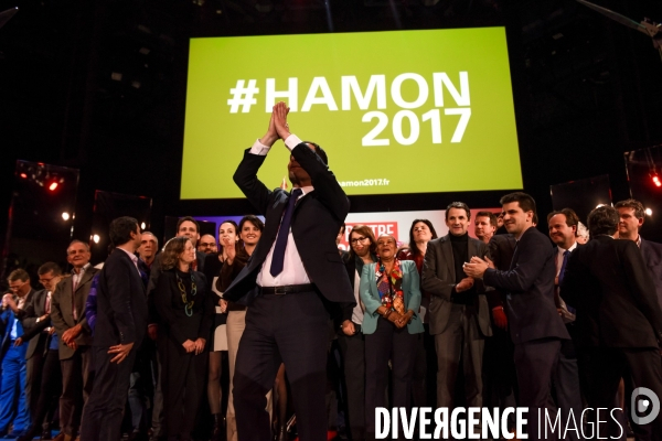 Benoît Hamon. Meeting de Bercy