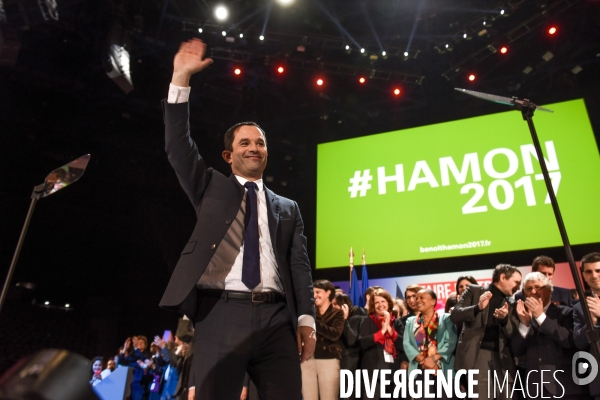 Benoît Hamon. Meeting de Bercy