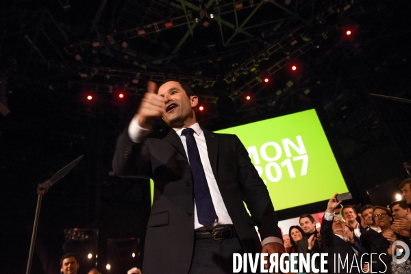 Benoît Hamon. Meeting de Bercy