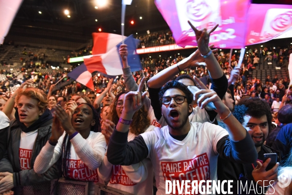 Benoît Hamon. Meeting de Bercy