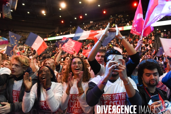 Benoît Hamon. Meeting de Bercy