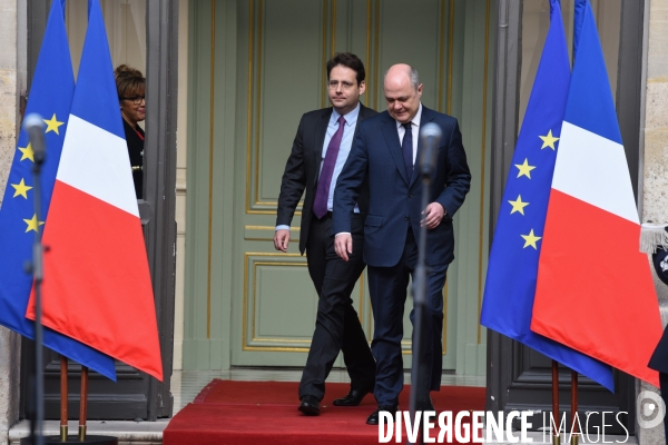 Passation de pouvoir entre Bruno Le Roux, Matthias Fekl.