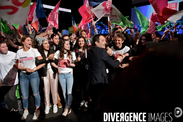 Meeting de Benoit Hamon à Bercy