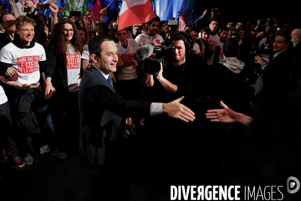 Meeting de Benoit Hamon à Bercy