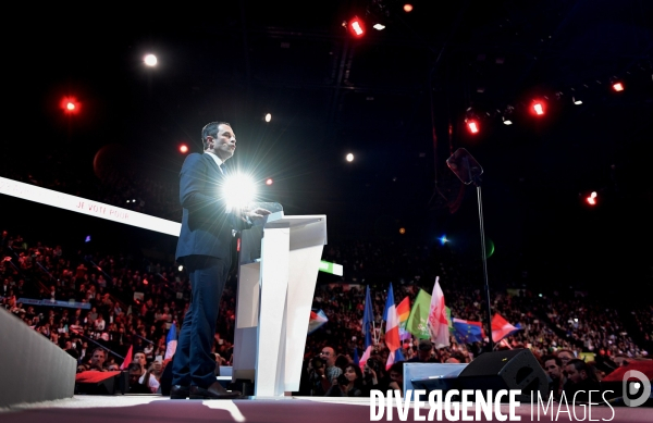 Meeting de Benoit Hamon à Bercy