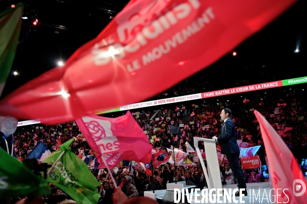 Meeting de Benoit Hamon à Bercy