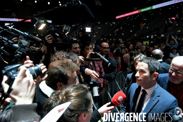 Meeting de Benoit Hamon à Bercy