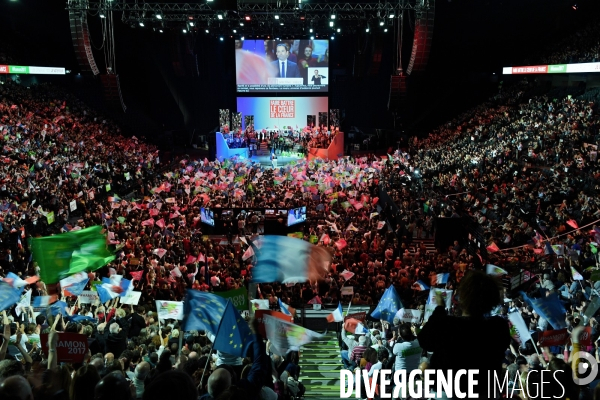 Meeting de Benoit Hamon à Bercy