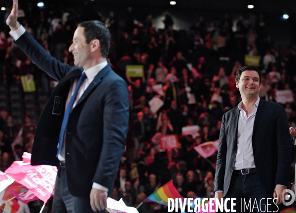 Meeting de Benoit Hamon à Bercy