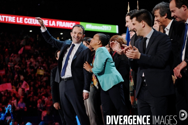 Meeting de Benoit Hamon à Bercy