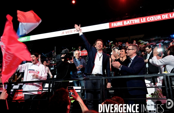 Meeting de Benoit Hamon à Bercy