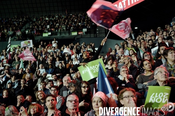 Meeting de Benoit Hamon à Bercy