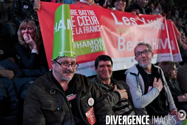 Meeting de Benoit Hamon à Bercy