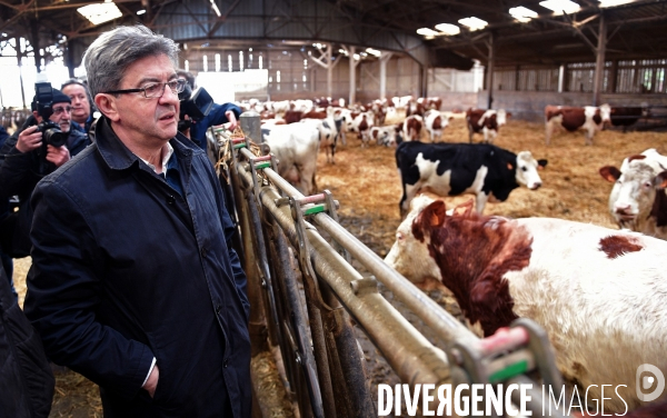 Déplacement de Jean Luc Melenchon sur le thème de l agriculture