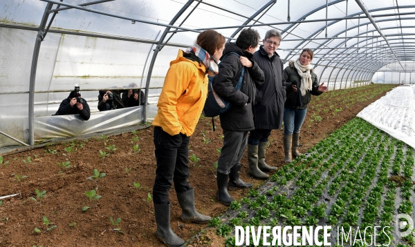 Déplacement de Jean Luc Melenchon sur le thème de l agriculture