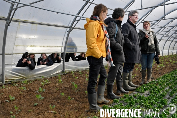 Déplacement de Jean Luc Melenchon sur le thème de l agriculture