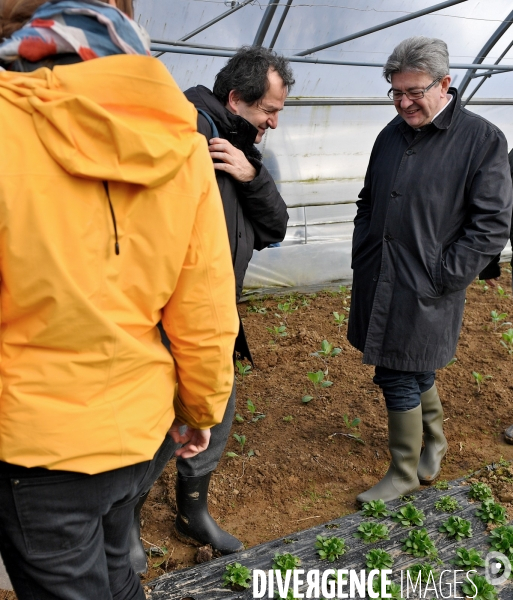 Déplacement de Jean Luc Melenchon sur le thème de l agriculture