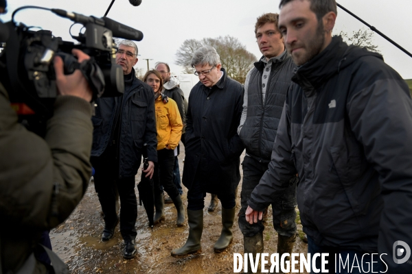 Déplacement de Jean Luc Melenchon sur le thème de l agriculture