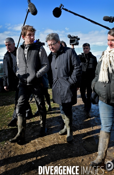 Déplacement de Jean Luc Melenchon sur le thème de l agriculture