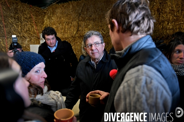 Déplacement de Jean Luc Melenchon sur le thème de l agriculture