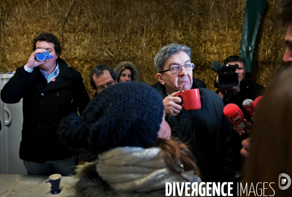 Déplacement de Jean Luc Melenchon sur le thème de l agriculture