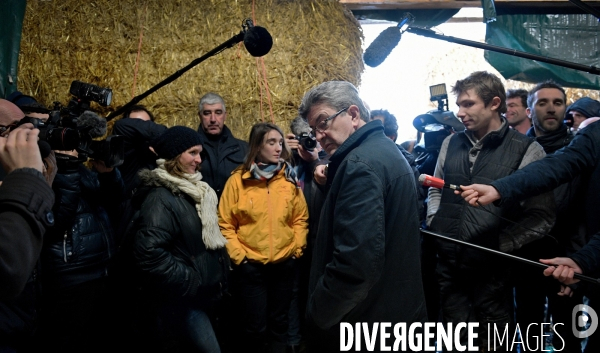 Déplacement de Jean Luc Melenchon sur le thème de l agriculture