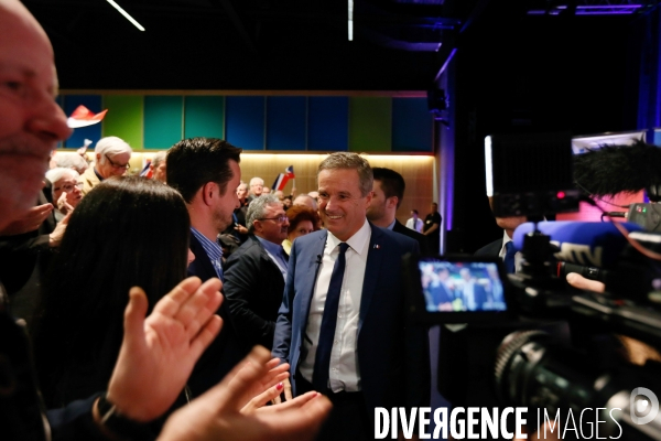 Meeting de Nicolas Dupont Aignan à Marly