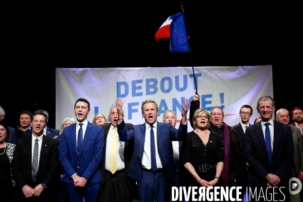 Meeting de Nicolas Dupont Aignan à Marly