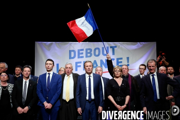 Meeting de Nicolas Dupont Aignan à Marly