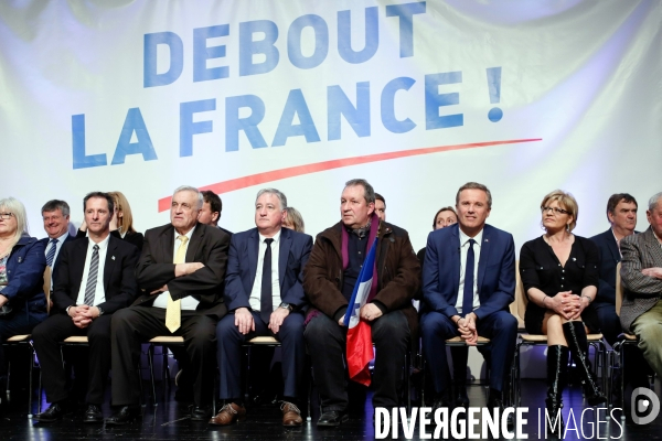 Meeting de Nicolas Dupont Aignan à Marly