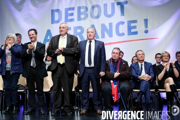 Meeting de Nicolas Dupont Aignan à Marly