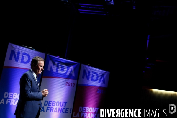 Meeting de Nicolas Dupont Aignan à Marly