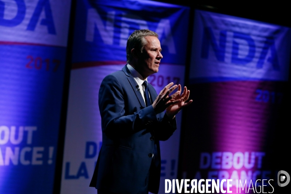 Meeting de Nicolas Dupont Aignan à Marly