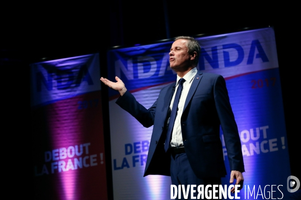 Meeting de Nicolas Dupont Aignan à Marly