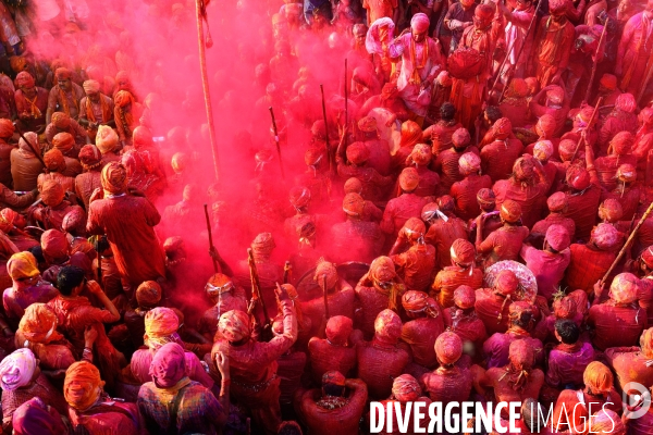 Holi, La Fête Sacré des Couleurs en Inde. Holi Festival of Colors and Love in India.