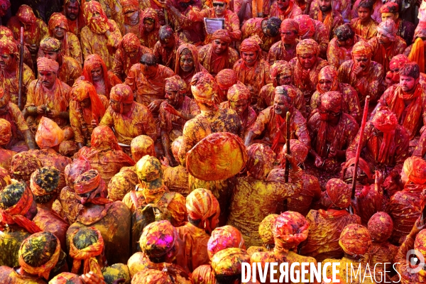 Holi, La Fête Sacré des Couleurs en Inde. Holi Festival of Colors and Love in India.