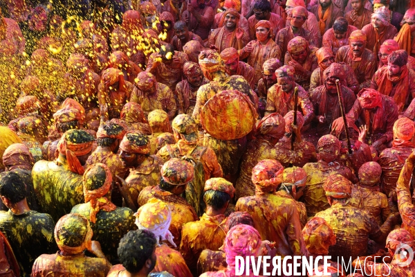 Holi, La Fête Sacré des Couleurs en Inde. Holi Festival of Colors and Love in India.