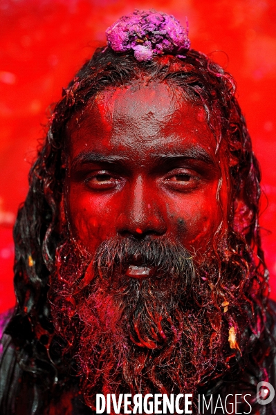 Holi, La Fête Sacré des Couleurs en Inde. Holi Festival of Colors and Love in India.