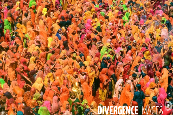 Holi, La Fête Sacré des Couleurs en Inde. Holi Festival of Colors and Love in India.