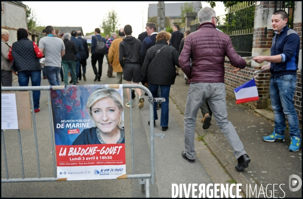 Réunion publique de Marine Le Pen à Bazoche Gouet