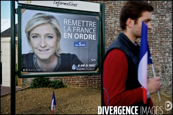 Réunion publique de Marine Le Pen à Bazoche Gouet