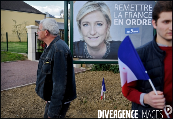 Réunion publique de Marine Le Pen à Bazoche Gouet