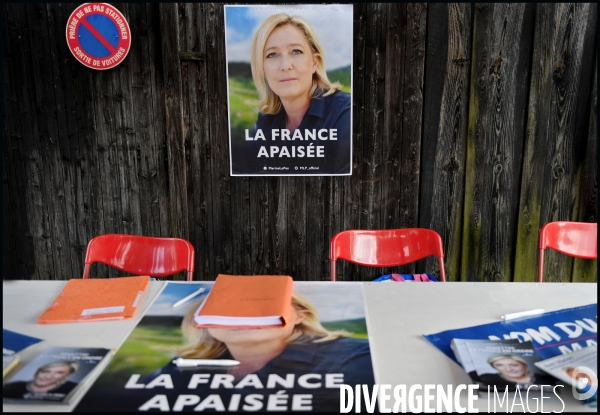 Réunion publique de Marine Le Pen à Bazoche Gouet